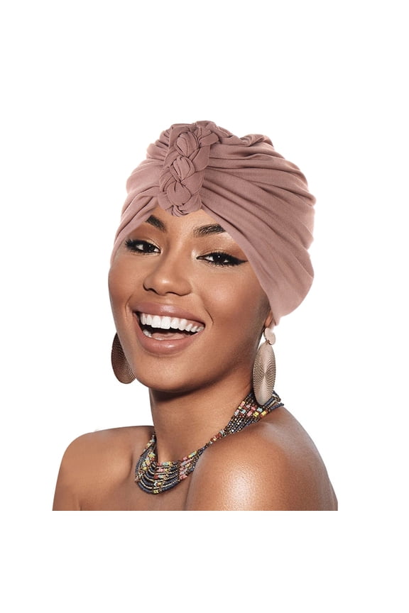 Headwear for Women qinhaie Soft Floral Turban Hat for Women with Cancer, Ethnic Bohemian Hair Cover Wrap A One Size