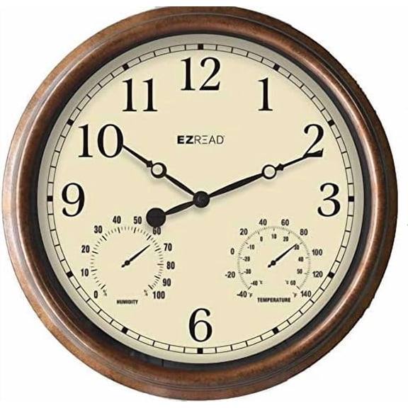 Headwind 15" Indoor/Outdoor Clock-Patina, 850-0059