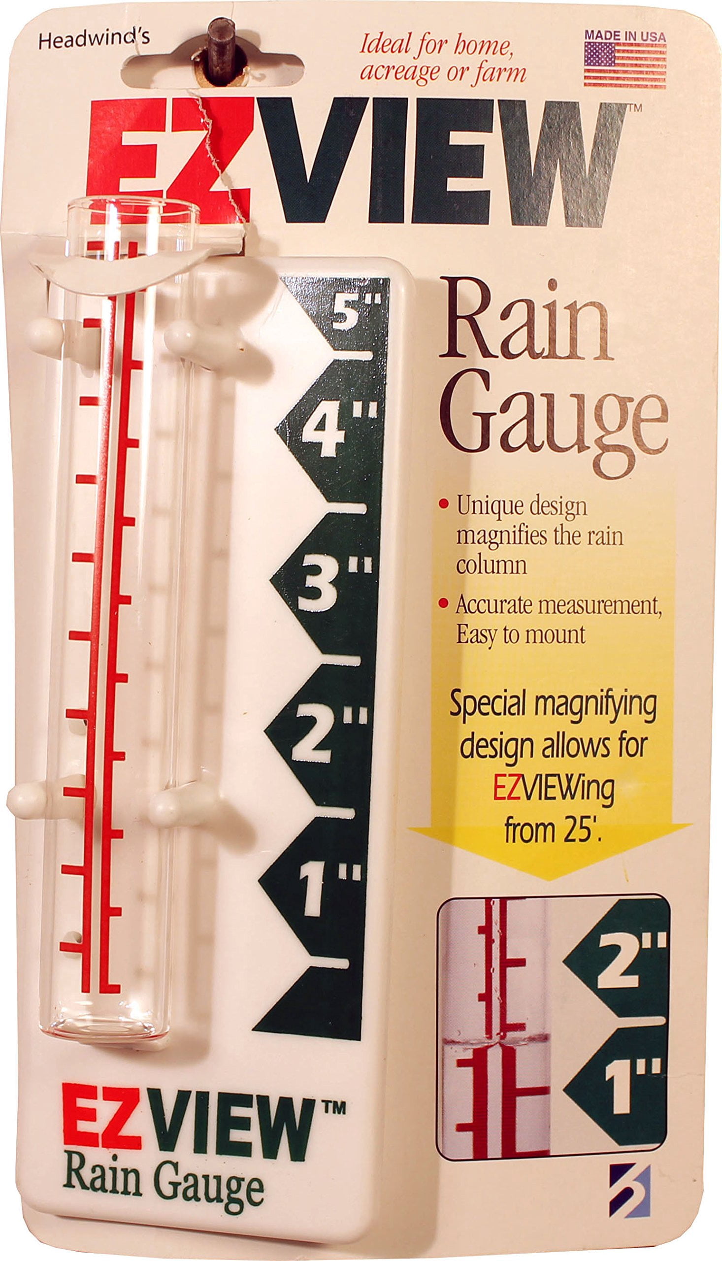 Headwind Consumer 820-0188 Ez View Rain Gauge Pack of 12