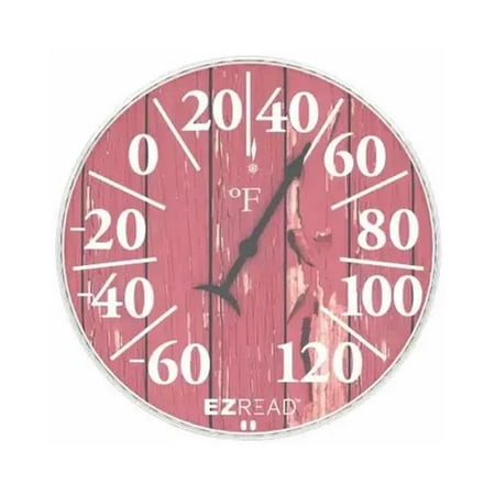 Headwind Consumer Products 140334 8 in. Dial Thermometer with Old Barn Wood Look