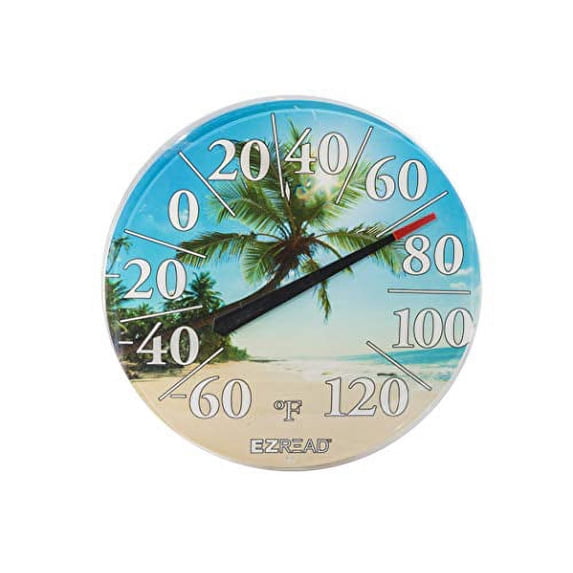 Headwind Consumer Products Basic White 12.5" 840-1214 EZREAD Dial Thermometer Beach