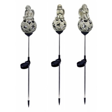 Headwind Consumer Products Four Seasons Solar Color Changing Resin Angel Stake Light - 12 Piece