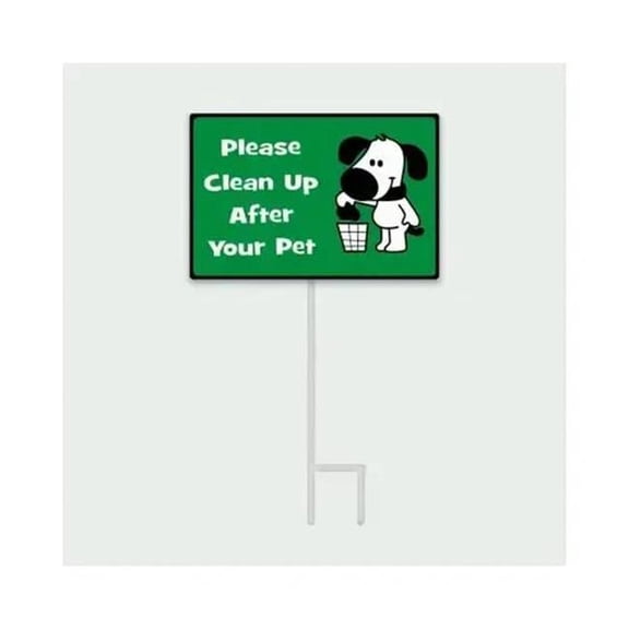 Headwind Consumer Products 140366 Please Clean Up After Your Pet Indoor & Outdoor Metal Staked Sign