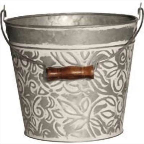 Headwind Consumer Products Robert Allen Vintage Floral Galvanized Metal Planter - Pack of 7