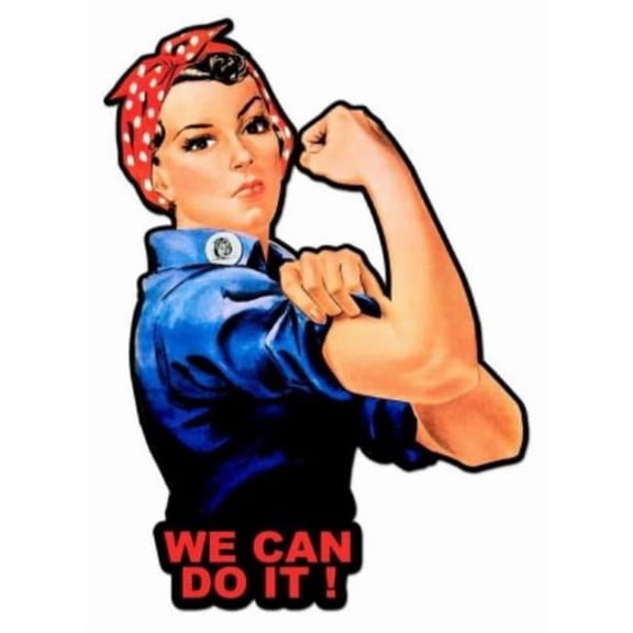 Headwind Consumer Products 140371 We Can Do it Indoor & Outdoor Embossed 3D Metal Sign