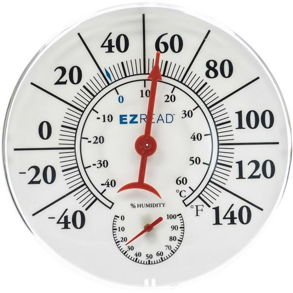 Headwind EZRead Dial Thermometer with Hygrometer 840-0209 - Easy Read - 8 In.