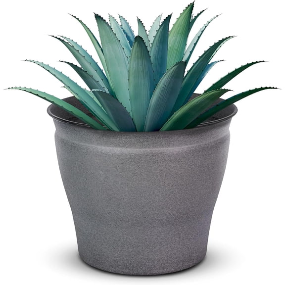 Headwind Natural Ironstone Timberline Collection - 6" Slate Grey Decorative Planter for Outdoor Pots for Plants – Modern Indoor Plant Pots, Large & Small Planters for Indoor Plants by Robert Allen