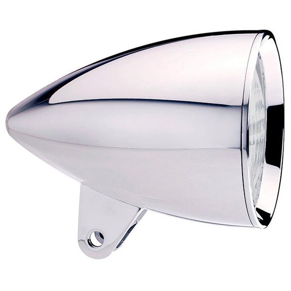 Headwinds 4-1/2" Chrome Smooth Concours Rocket Headlight Housing (1-4800CA)