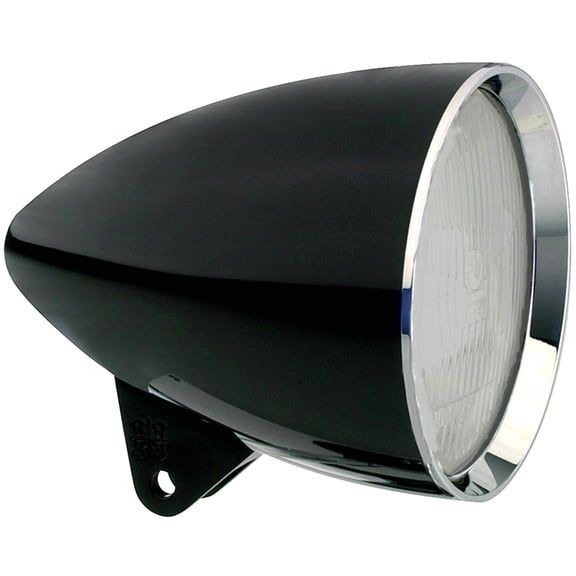 Headwinds 5-3/4" Black Concours Smooth Rocket Headlight Housing (1-5800ZCZA)