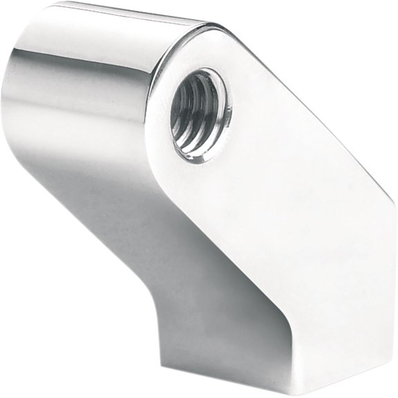 Headwinds Headlight Mounting Block Chrome 1.250" Vert x 1.00" Fwd (1-0004CA)