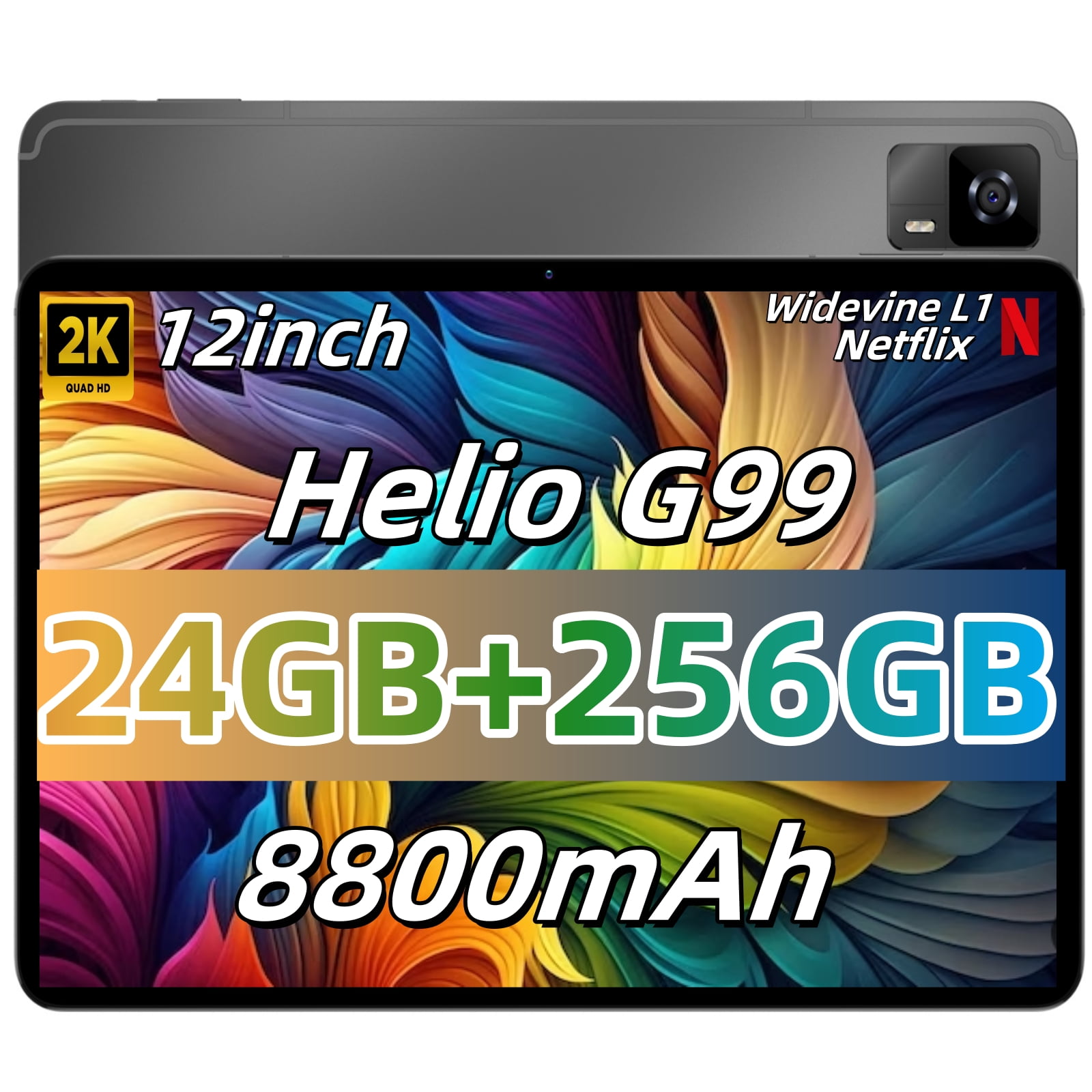 Headwolf HPad6 Android 14 Tablet, 12 inch Touchscreen, 20GB RAM 