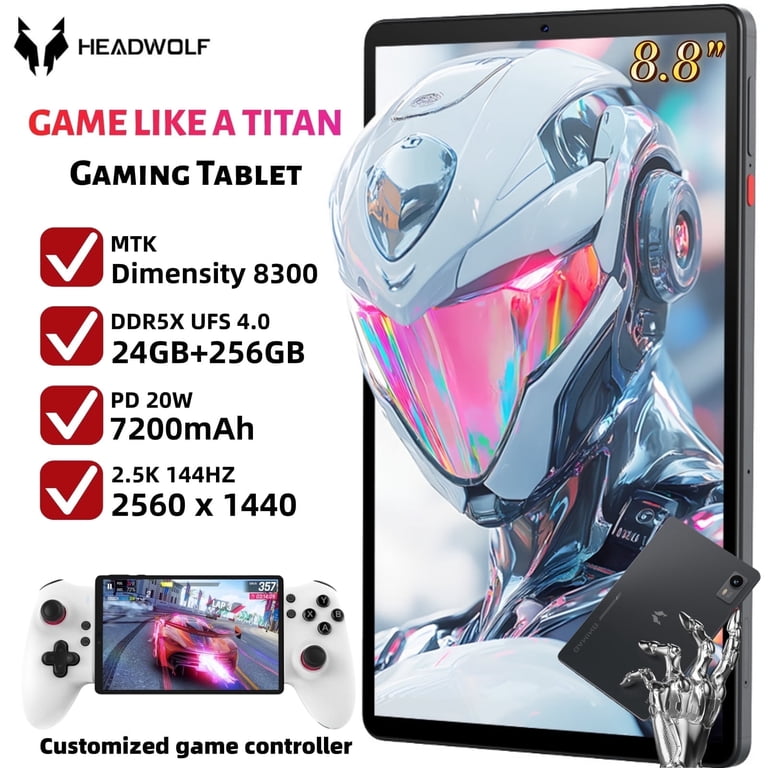 Androidタブレット本体 HEADWOLF TITAN 1 Gaming Tablet Headwolf Titan 1 Tablet, 8.8