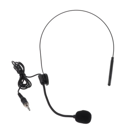 /Headworn Microphone - 3.5mm Screw Lock Plug Lock Plug Mic for Body/ - Earhook Over Ear Head Mic