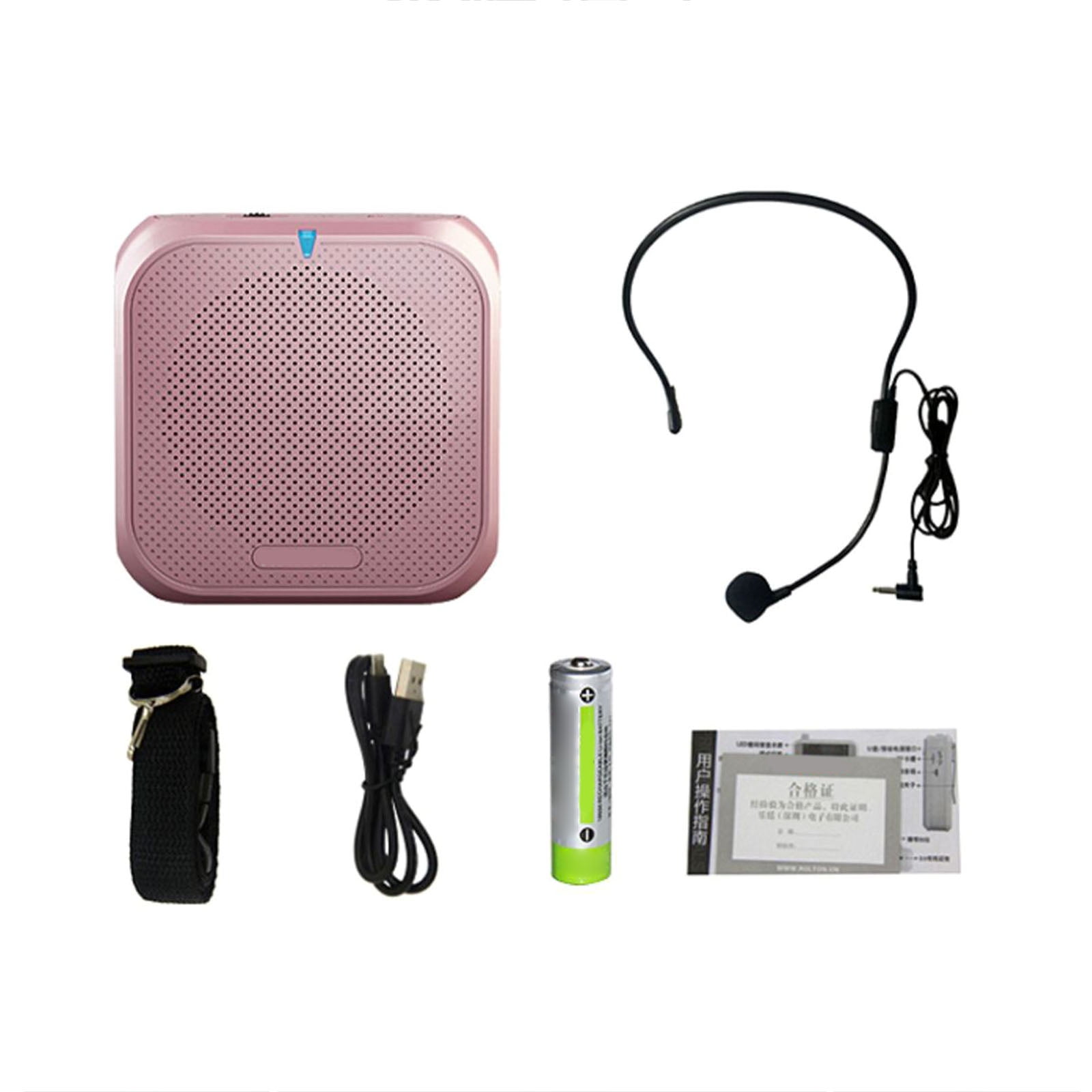 Headworn Microphones Loudspeaker Amplifiers Clear Sound Recorders for Educators and Tours Guides with Adjustable Headsets