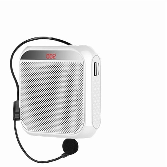 Headworn Portable Loudspeaker Personal Voice Megaphone with Microphone Display Surround Sound ,Crystal-Clear Sound