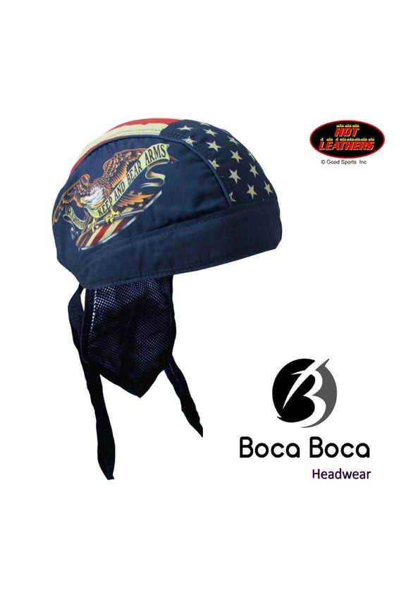 Headwrap KEEP and BEAR ARMS Hot Leathers Premium Bandana DuRag Sweatband