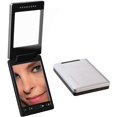 thumbnail image 1 of Headzone Compact Lighted LED Makeup Mirror | Luxurious Aluminum Finish | 11 Brightness & Color Settings | Perfect for Travel | USB Rechargeable | Silver, 1 of 6
