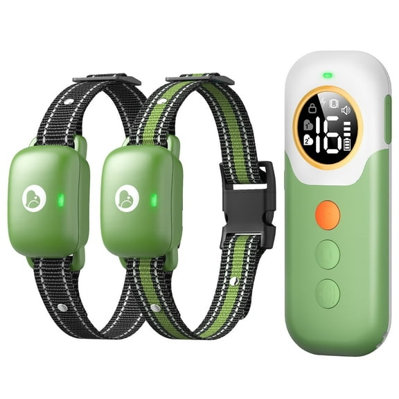 Heaflex Electric Dog Training Collar with Remote 2400FT, E-Shock, Security Lock with 3 Safe Training Modes, Rechargeable IP67 Waterproof Collars for Small Medium Large Dogs (Gray)