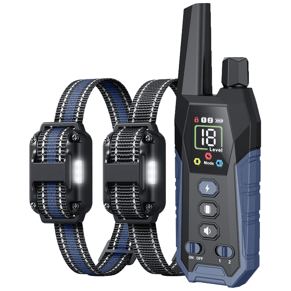 Heaflex Professional Dog Shock Collar with Remote - 3300FT Training Collar for Small Medium Large Dogs, IPX7 Waterproof Rechargeable eCollar with 3 Training Modes for No-Pull Stubborn Dogs