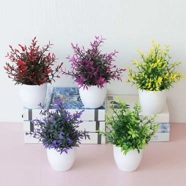 Heajfvd Artificial Plant Fresh-keeping Adding Vitality Bright-colored Flower Arrangement Desk Fake Bonsai Party Supplies