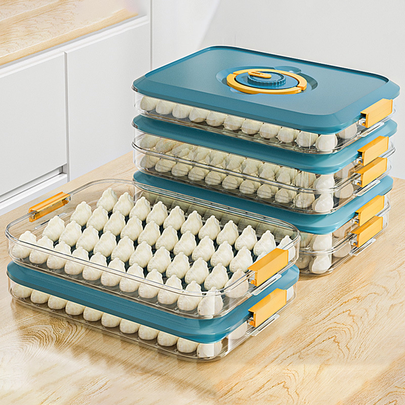 Heajfvd Deli Meat Container Dumpling Storage Box Multiple Layer BPA ...