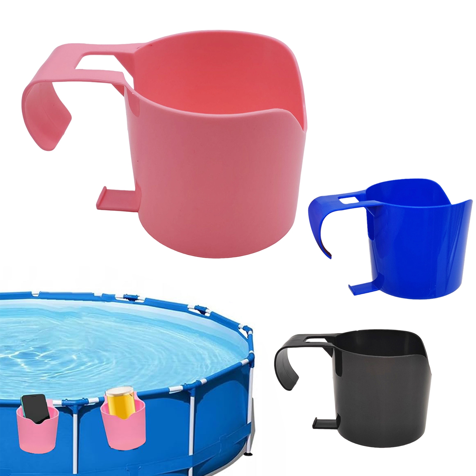 Heajfvd Swimming Pool Cup Holder NoSpill Easy to Clip Simple