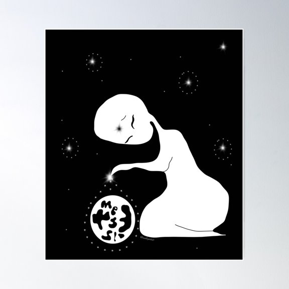 Heal The Earth Mess Poster Wall Art, Modern Wall Decor For Living Room Bedroom, 12x18 UNFRAMED