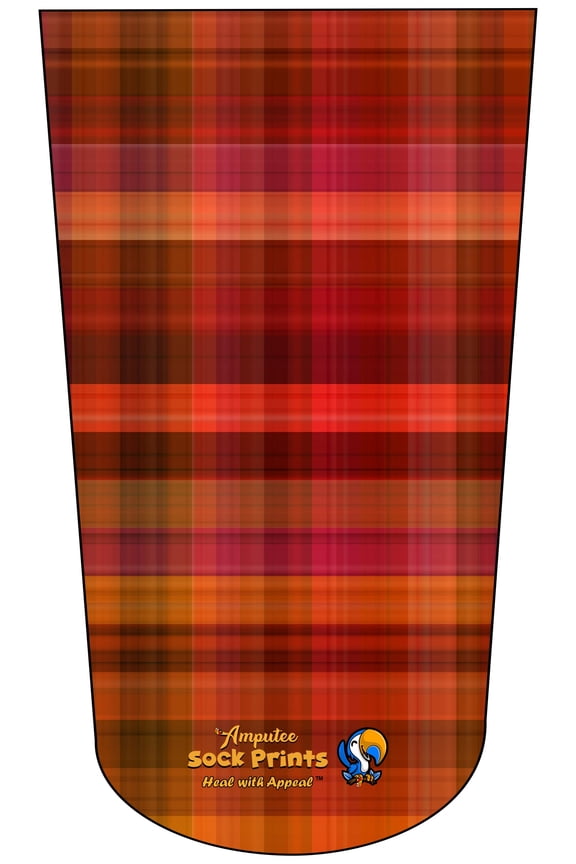 Heal with Appeal Amputee Sock, Tartan V5, 3PLY Amputee Stump Sock
