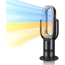 HealSmart 26'' Space Heater Bladeless Tower Fan, Heater & Coolingn Combo for Home