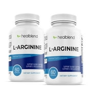 مكملات Healblend L Arginine Plus - تدعم تدفق الدم ، صحة القلب ، تداول الدم الصحي مع L-Citrulline & Beta Alanine AAKG & Citrulline Malate 21 - 2 Pack