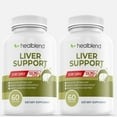 thumbnail image 1 of Healblend Natural Liver Support Supplement - Helps Detox Cleanse & Repair with Milk Thistle, Artichoke Enhance, Dandelion Root, Optimal Liver Health - 2 Pack, 1 of 9