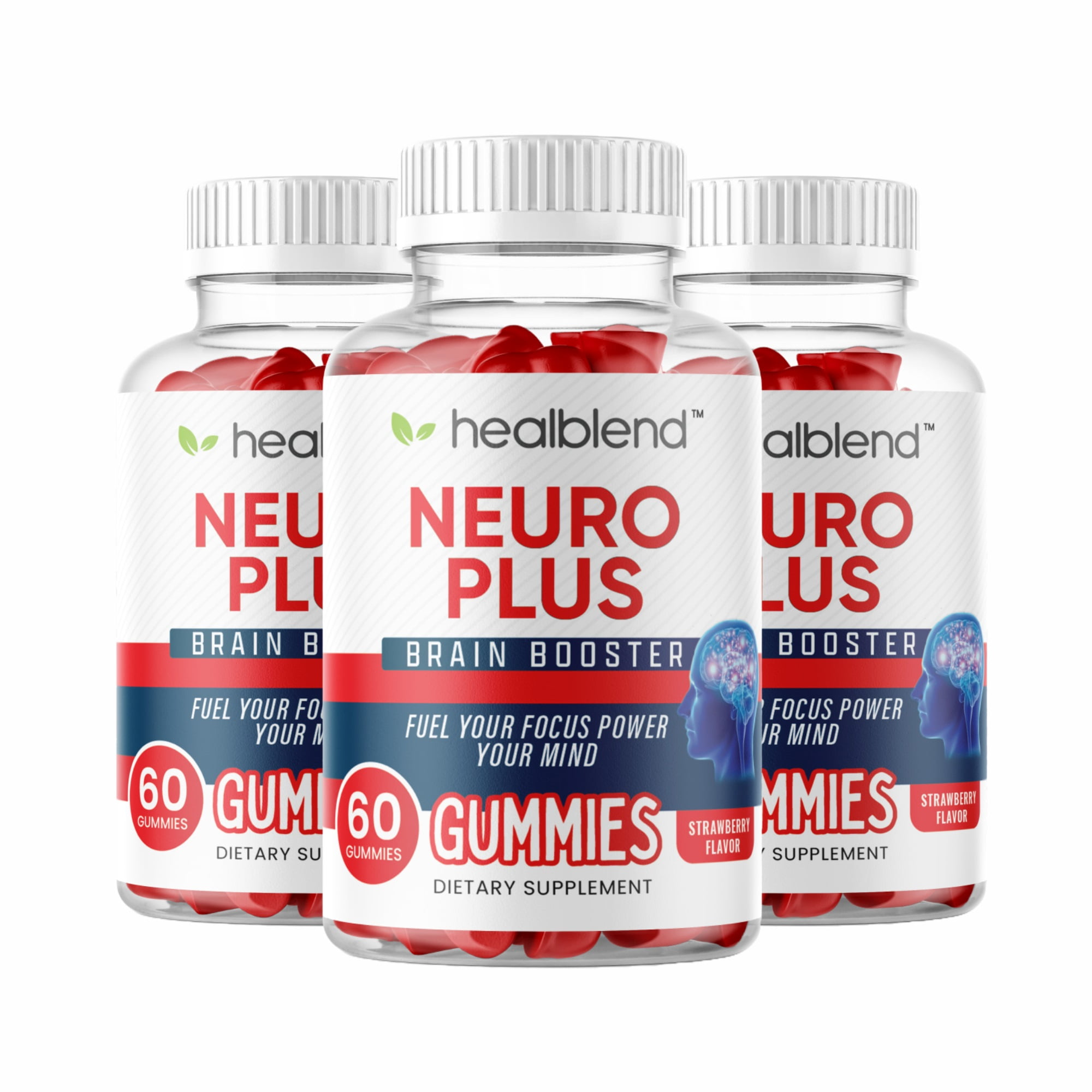 Healblend Neuro Plus Brain Booster Gummies – Focus, Memory & Clarity ...