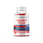 Healblend Neuro Plus Brain Booster Gummies – Focus, Memory & Clarity Support with Vitamin B12, Folate, B6, Phosphatidylserine – Strawberry Flavor – 60 Gummies