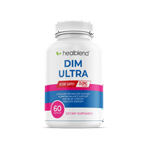 Healblend Ultra DIM Supplement 350mg - Supports Estrogen Blocker, Hormone Balance & Menopause for Women with Broccoli Extract, Bioperine - 60 Capsules