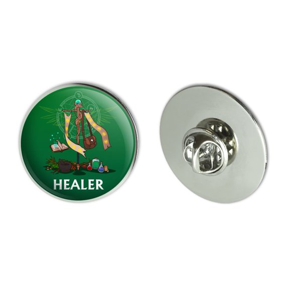 Healer Cleric RPG  MMORPG Class Role Playing Game Metal 1.1" Tie Tack Hat Lapel Pin Pinback