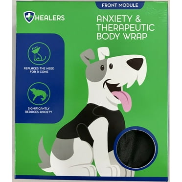 Healers Dog Anxiety Vest and Body Wrap,Front Module, helps reduce anxiety and protect pet post surgery, Pet Apparel,Large