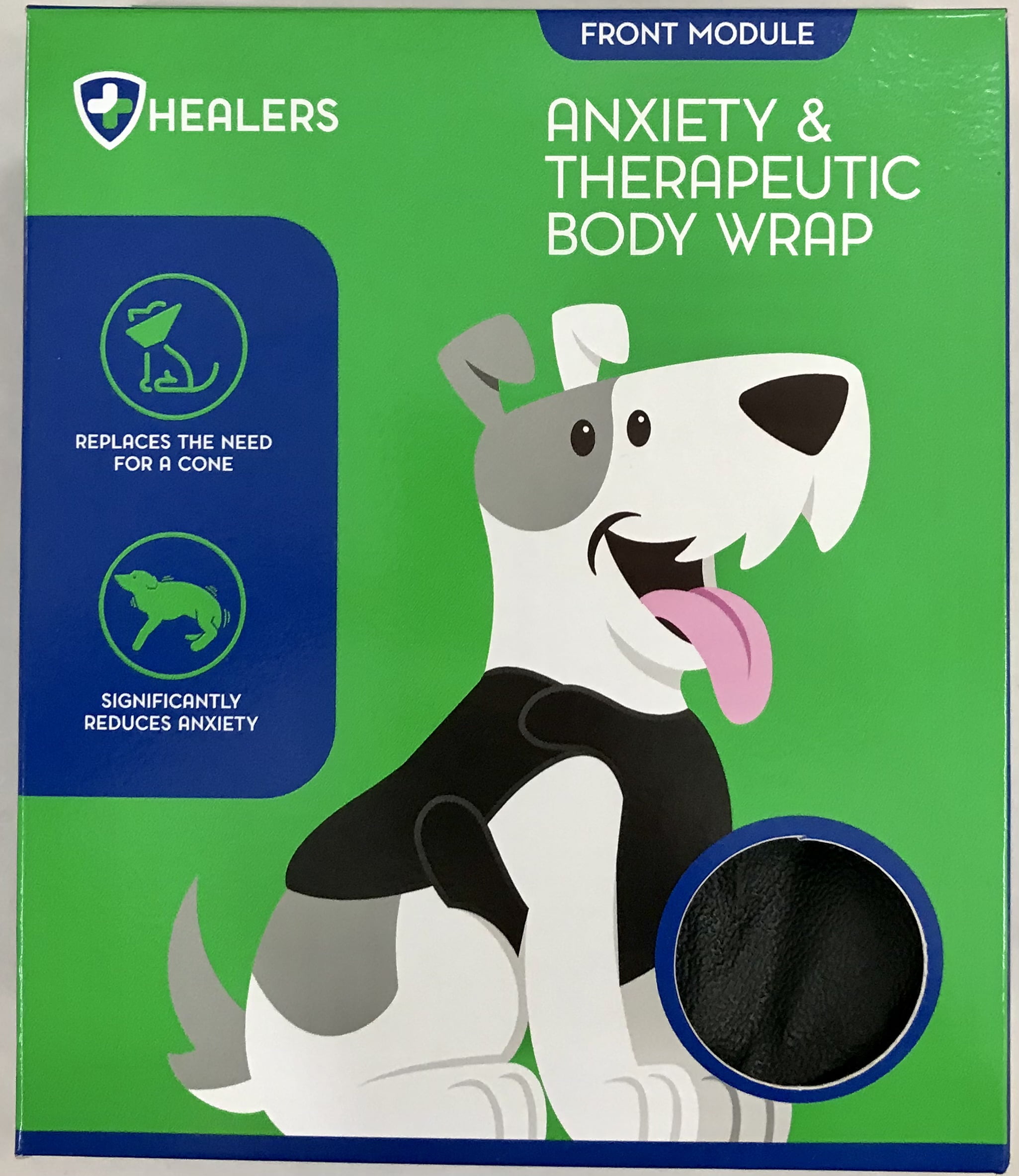 Healers Dog Anxiety Vest and Body Wrap,Front Module, helps reduce anxiety and protect pet post surgery, Pet Apparel,X-Small