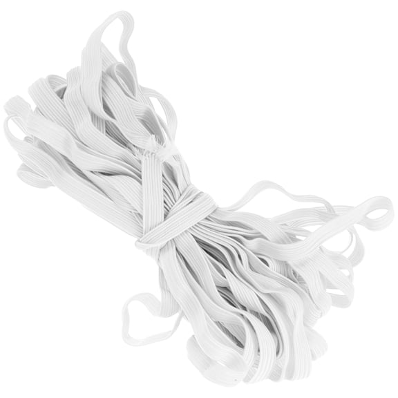 Healifty 1 Roll White Elastic Spool for sewing Soft Flat Elastic Bands for DIY Crafts