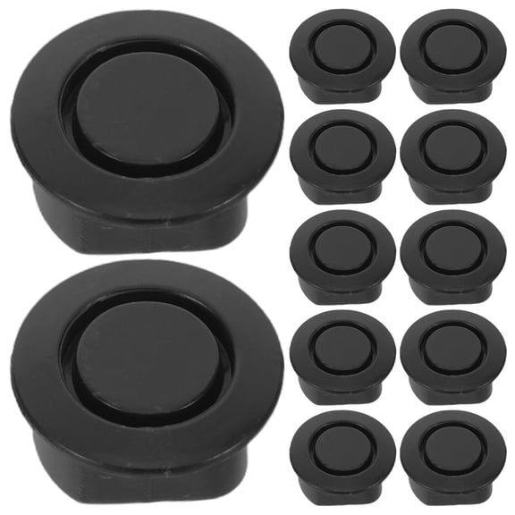 Healifty 100Pcs Black Radar Hole Plug Cover for Car Bumper Durable Plastic Front Rear