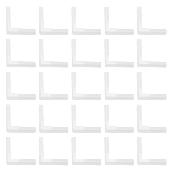 Healifty 100Pcs Durable White Wire Hider Channel with Corner Design for Workshop Cable Protection