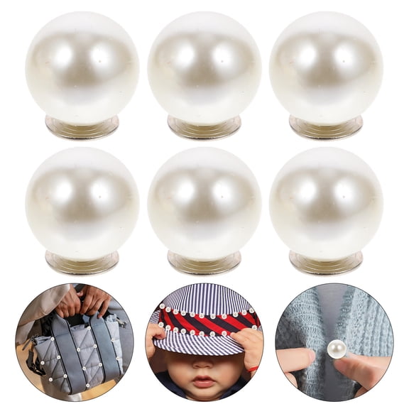 Healifty 100pcs Jacket Buttons with White Alloy for Decorative Fastening in Sweaters