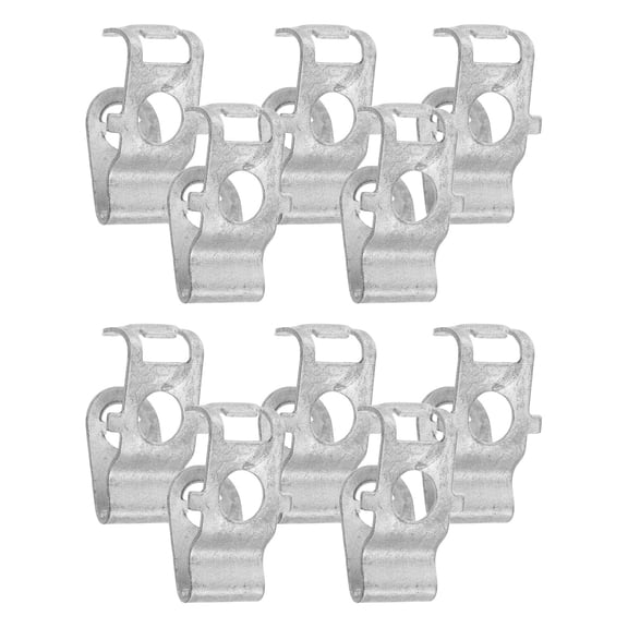 Healifty 10Pcs Metal Base Fixed Screws for Car Engine Turbo Clips Self Tapping Durable Plated Silver Fasteners