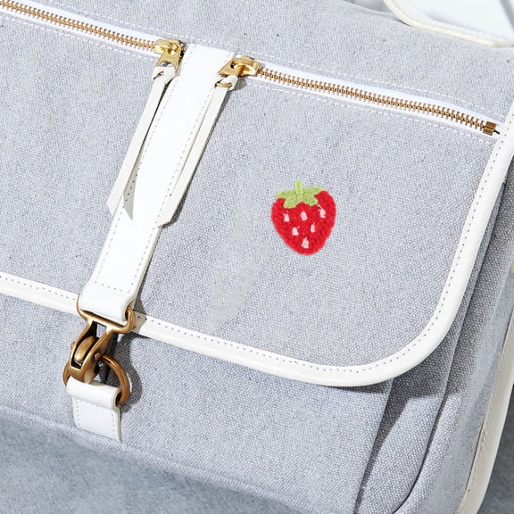 Healifty Strawberry Fabric Patches Multi Color Felt for DIY Clothes and Bags