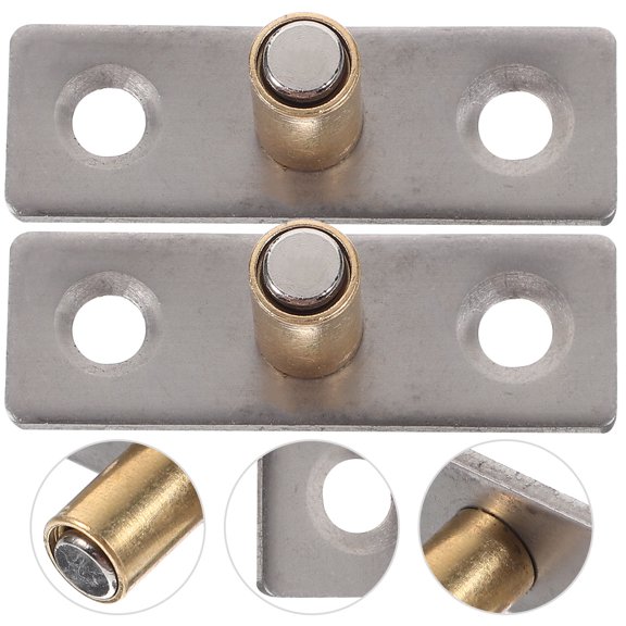 Healifty 10Pcs Sliding Door Bottom Guide for Wood Glass Doors with Stable Roller Bracket