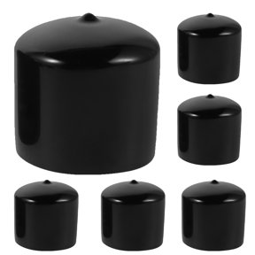 Healifty 10Pcs Trailer Wheel Hub Dust Cap Rubber Plug Universal Fit Black Protective