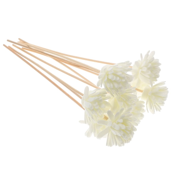 Supvox Rattan Aromatherapy Sticks 10Pcs White Natural Fragrance Base for Rooms