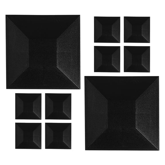 Healifty 12 Pcs Post Caps Cover Waterproof Vinyl Fence Post Caps For Corridor Black