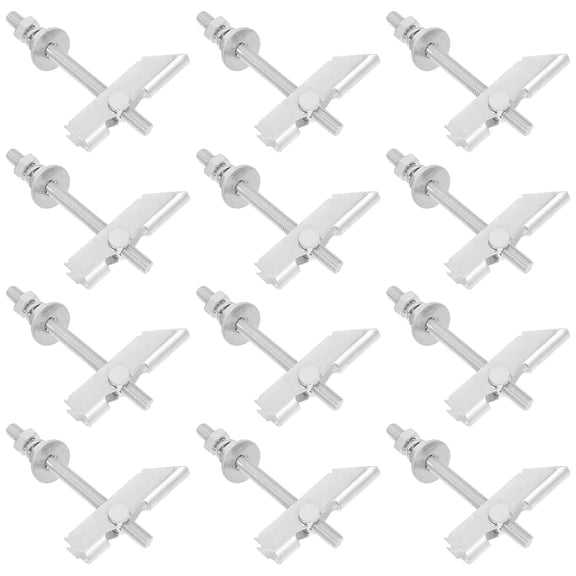 Healifty 12pcs Heavy Duty Toggle Bolts With Anchors For Drywall And Brick Walls Ceiling Mounting For Secure Fastening
