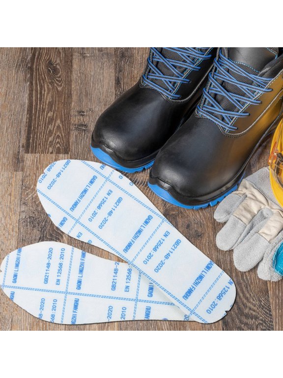 1 Pair Breathable and Comfortable Puncture-Resistant Insoles for Safety Work Shoes