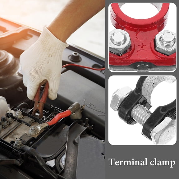 Healifty 1Pair Quick Disconnect Battery Terminal Connectors Aluminium Alloy for Vehicle Use